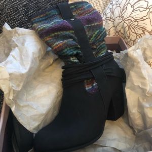 New Bakers Black Heeled Boots